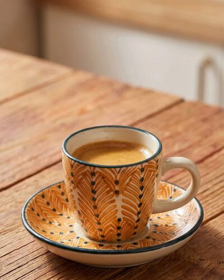 TRANQUILLO Espresso-Set MIIX'N'MATCH Orange – Steinzeug