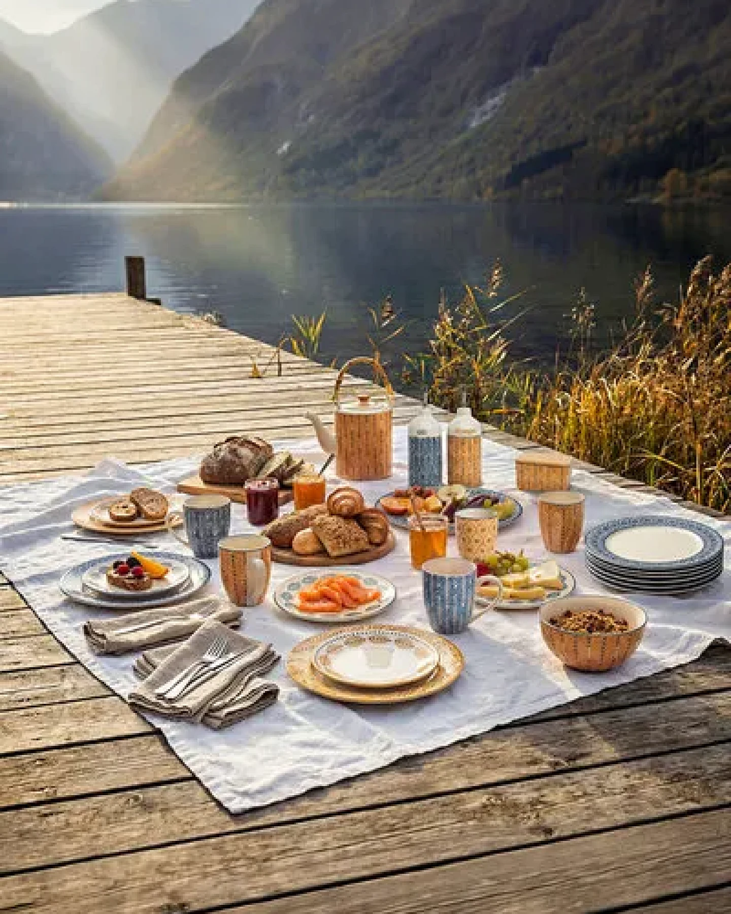 TRANQUILLO Teekanne MIIX'N'MATCH – Steinzeug & Rattan – Ansicht 3