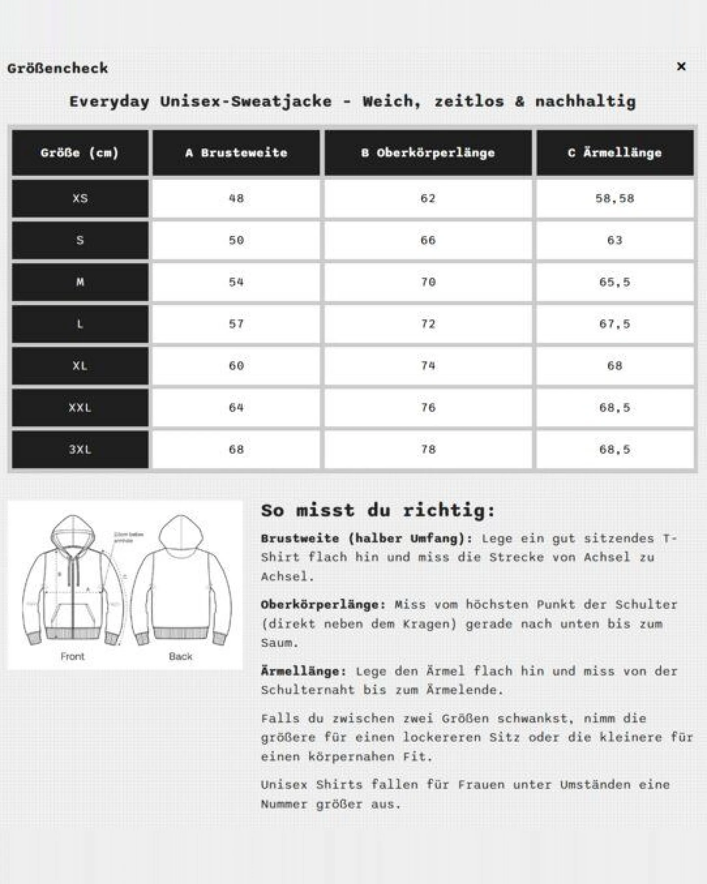 YTWOO Everyday Unisex-Sweatjacke – Weich, zeitlos & nachhaltig – Ansicht 3