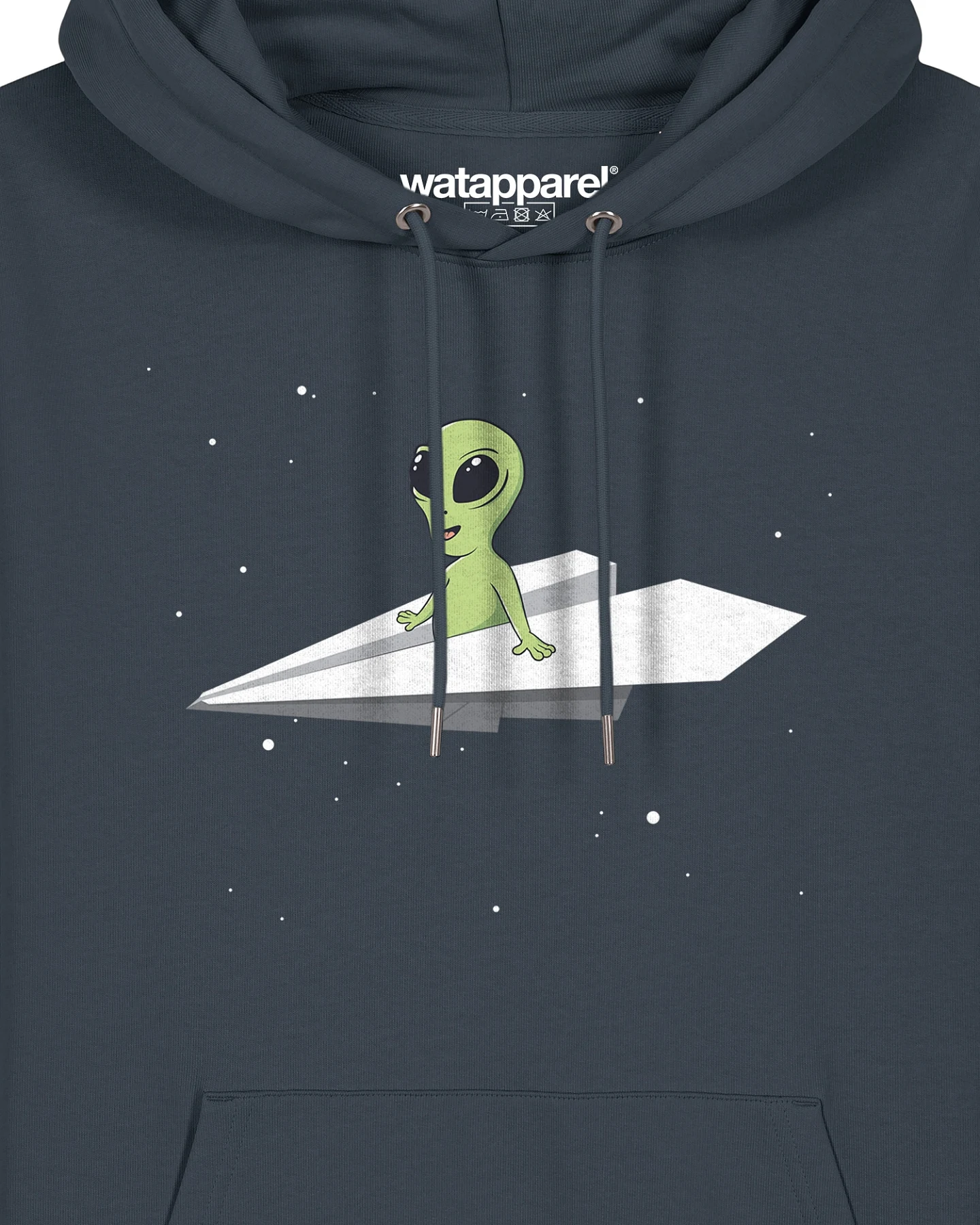 Watapparel Sweatshirt Alien on a paper plane – Ansicht 3