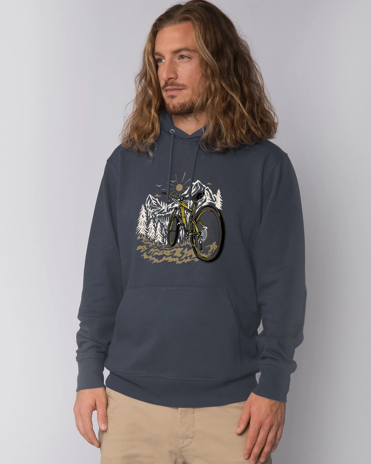 Watapparel Sweatshirt Mountainbike und Berge – Ansicht 2