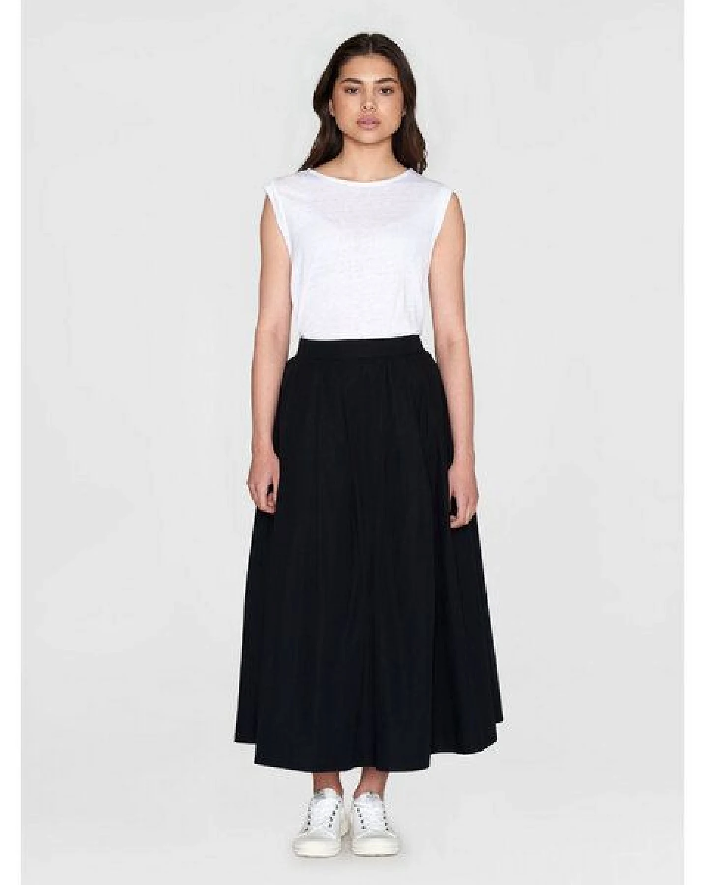 KnowledgeCotton Apparel Midirock - Poplin elastic waist skirt - aus Bio-Baumwolle – Ansicht 3
