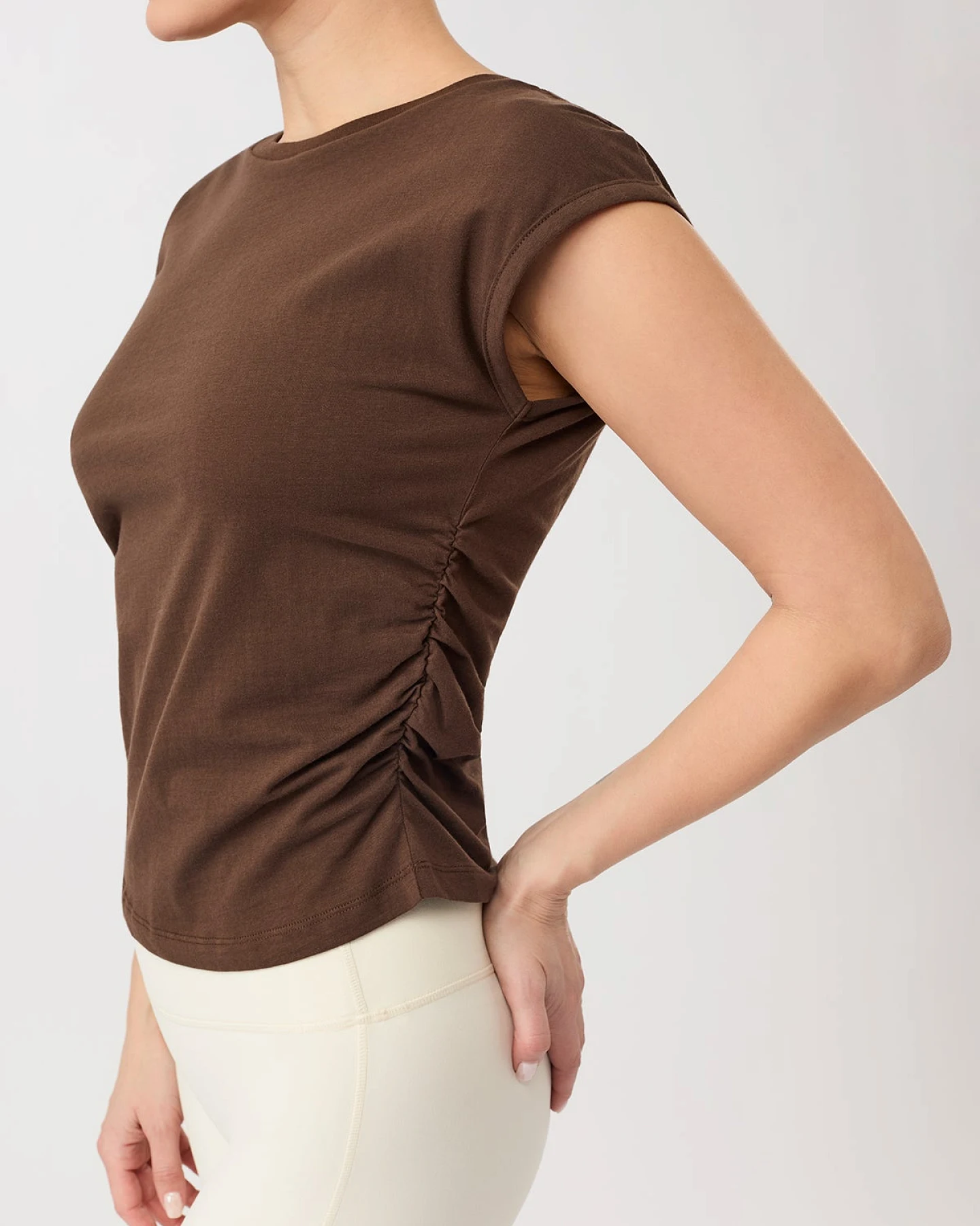 MANDALA Damen vegan Top Side Ruffled Wilderness – Ansicht 2