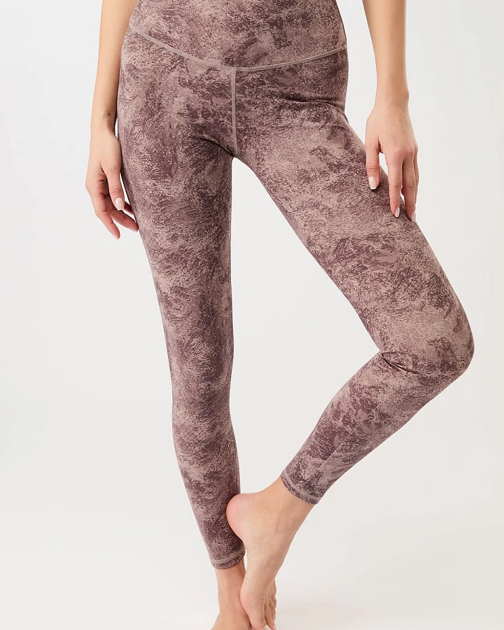 MANDALA Damen vegan Leggings Monoprinted Earth