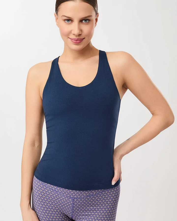 MANDALA Damen vegan Top Alle Sportarten Top Nachthimmel