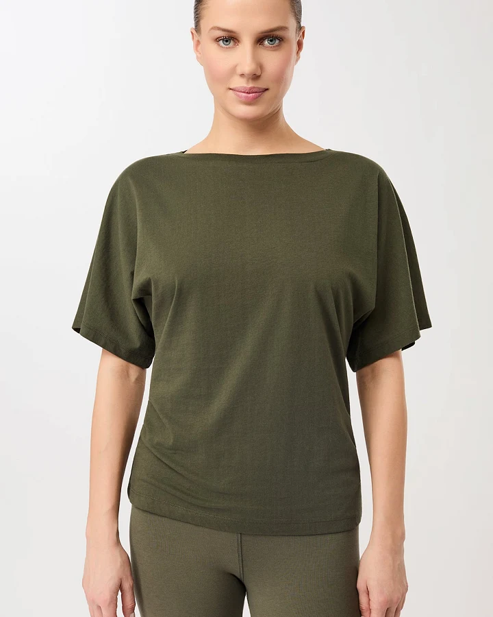 MANDALA Damen vegan T-Shirt Butterfly Leaf
