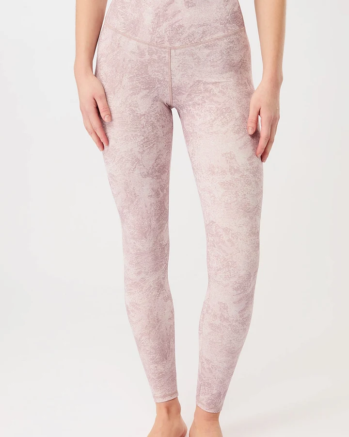MANDALA Damen vegan Leggings Monoprinted Mauve