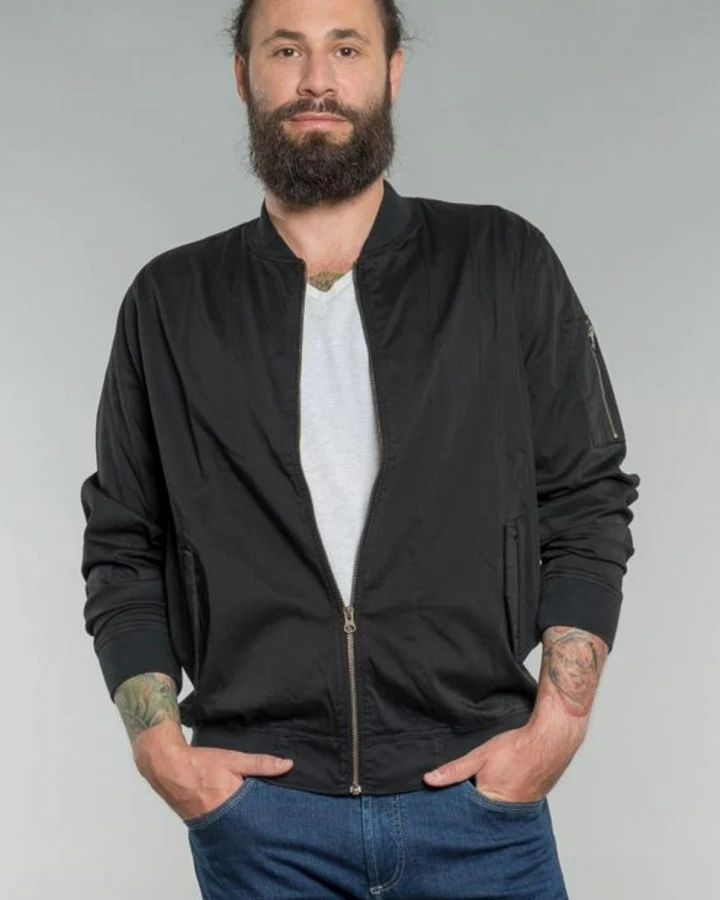 Feuervogl Herren vegan Blouson Jacke Till Schwarz