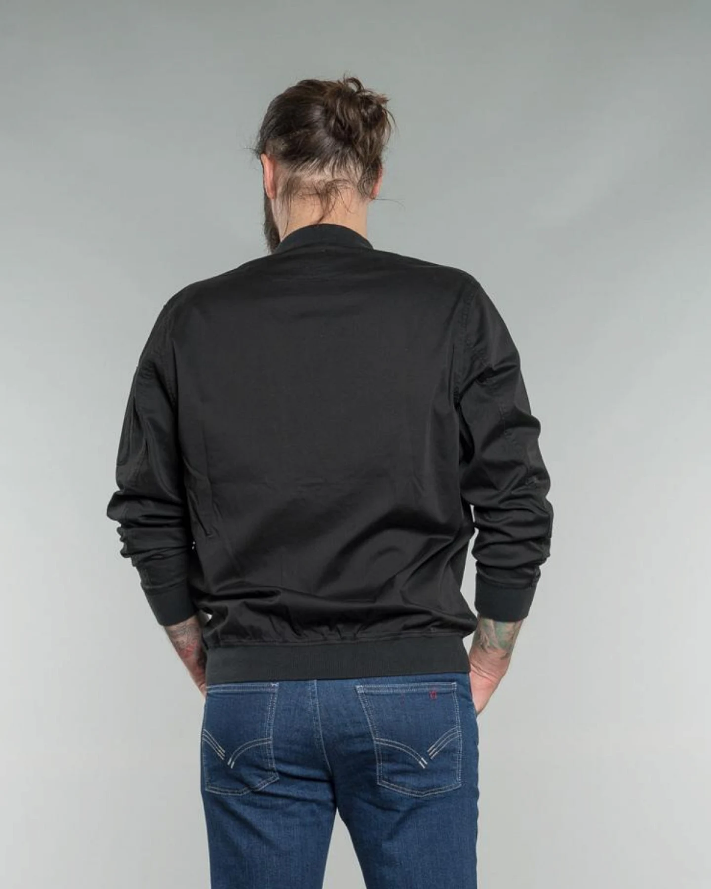 Feuervogl Herren vegan Blouson Jacke Till Schwarz – Ansicht 2