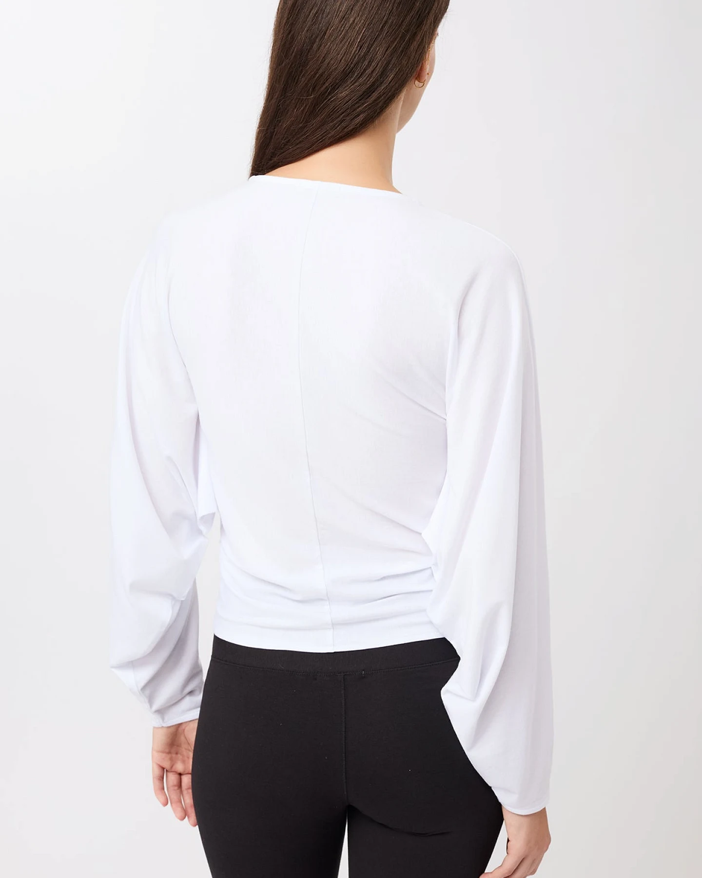 MANDALA Damen vegan Sweater Pulse Weiß – Ansicht 2