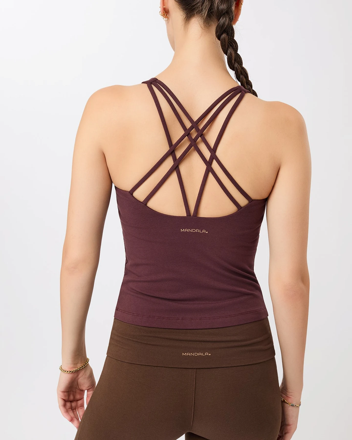 MANDALA Damen vegan Top Alle Sportarten Ruby – Ansicht 2
