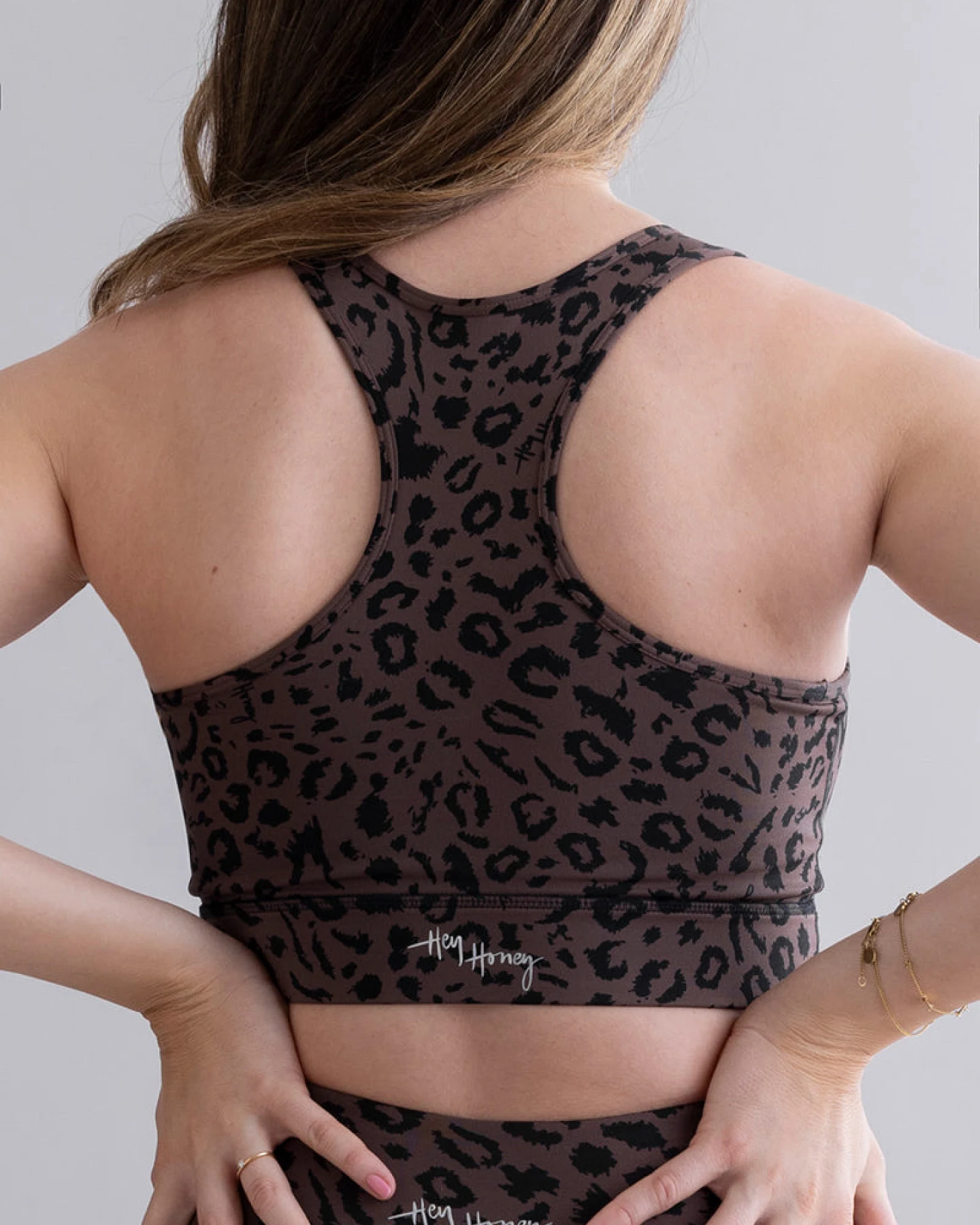 Hey Honey Maternity Leggings Mono Leo Soft Brown – Ansicht 3