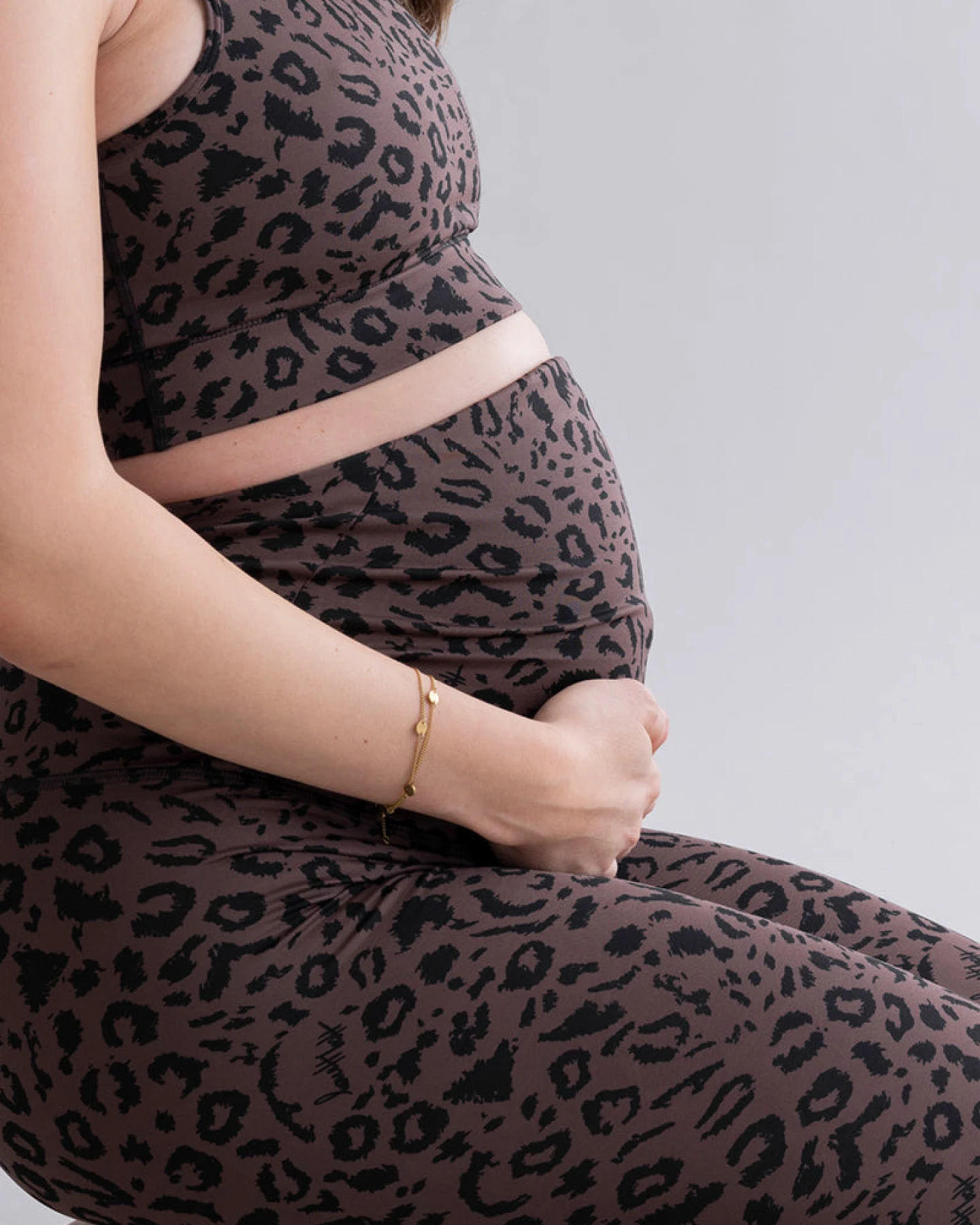 Hey Honey Maternity Leggings Mono Leo Soft Brown – Ansicht 8