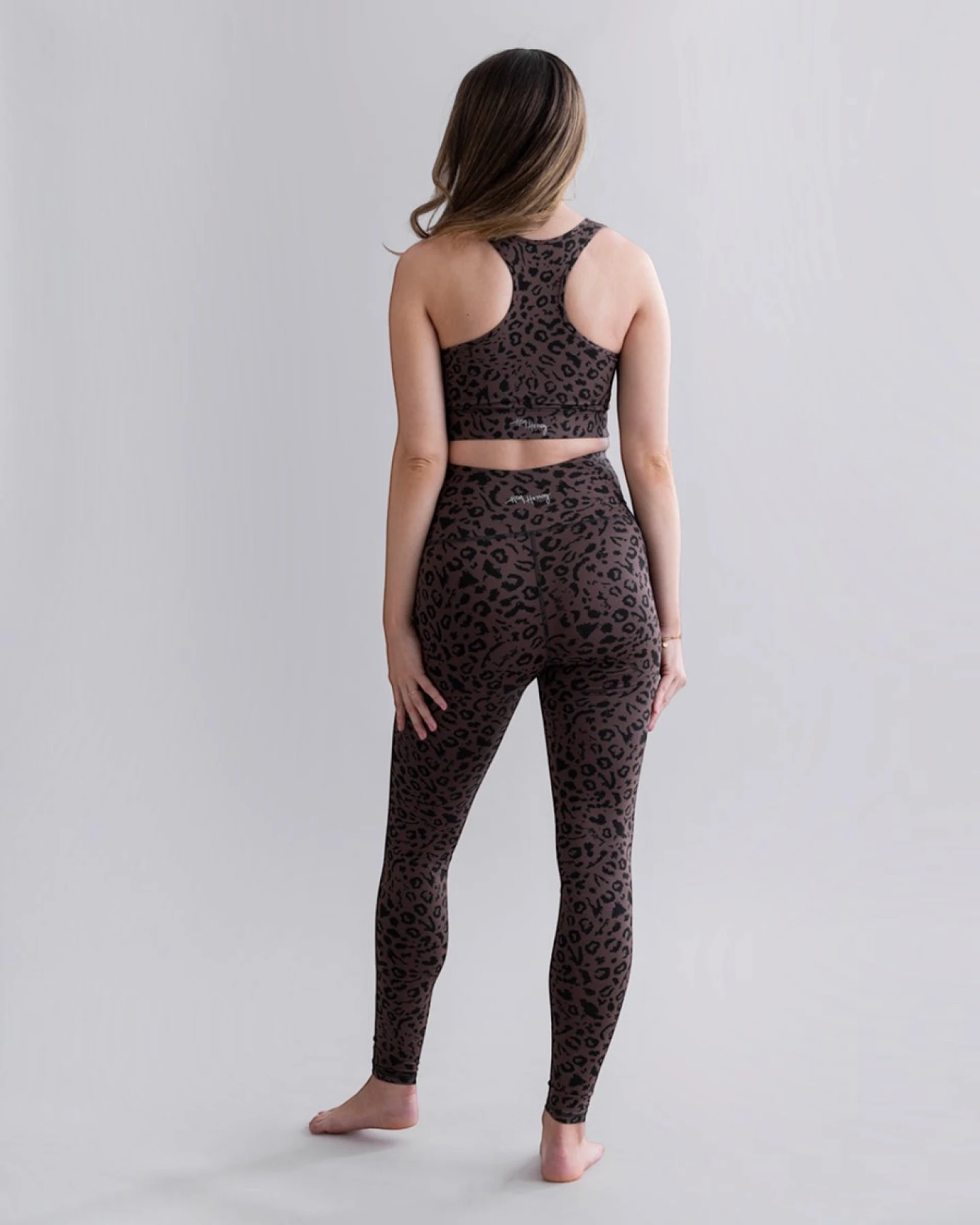 Hey Honey Maternity Leggings Mono Leo - Soft Brown – Ansicht 5
