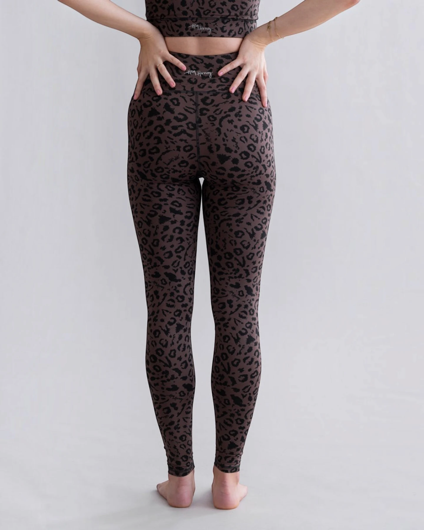 Hey Honey Maternity Leggings Mono Leo - Soft Brown – Ansicht 6