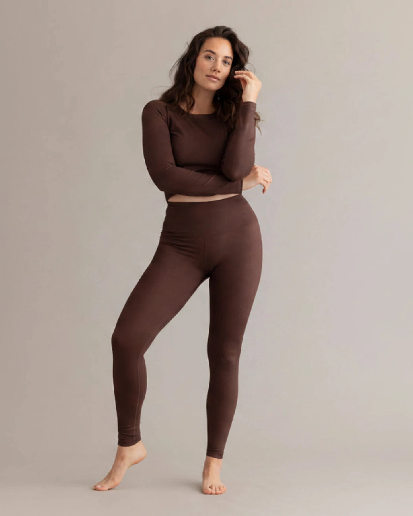 Hey Honey Leggings Always Dressed - Soft Brown – Ansicht 5