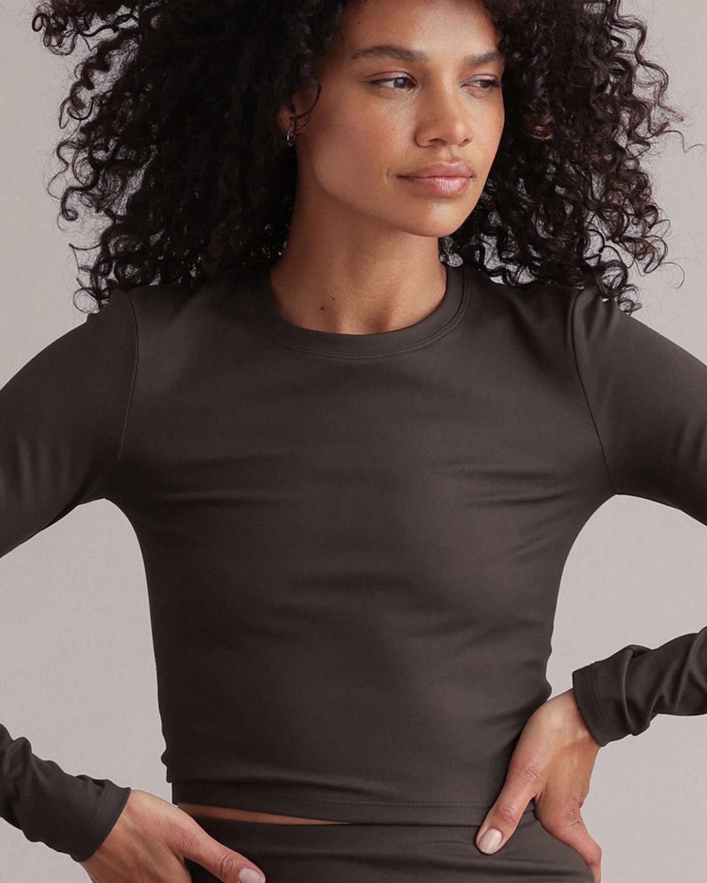 Hey Honey Longsleeve Cropped Always Dressed Forest Night – Ansicht 4