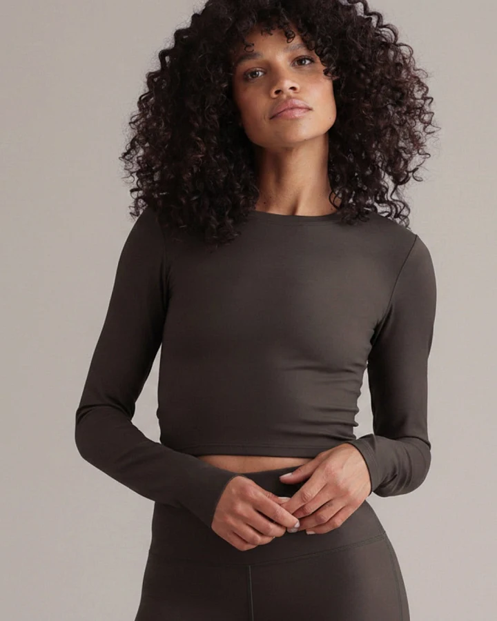 Hey Honey Longsleeve Cropped Always Dressed - Forest Night