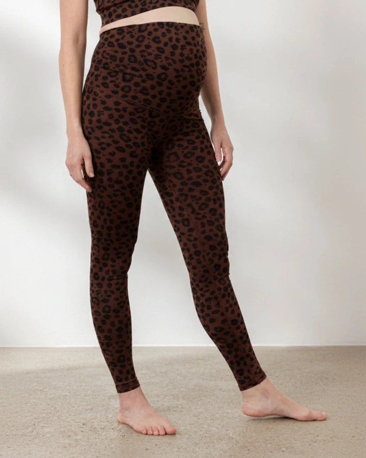 Hey Honey Maternity Leggings Leo Chocolate XL