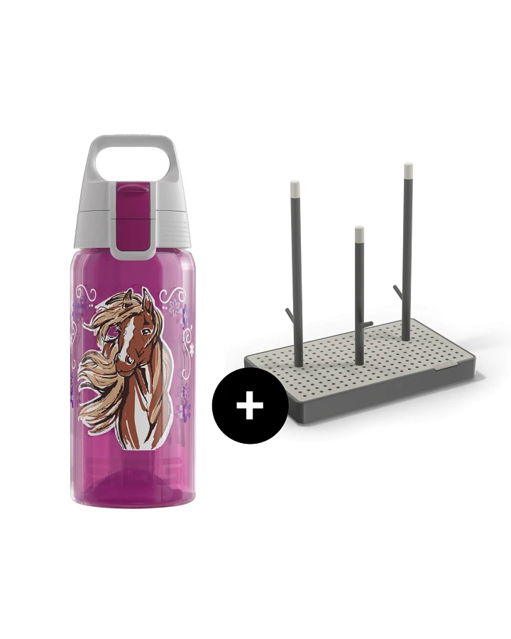 Bundle VIVA ONE Everyday Set – Bottle + Drying Rack Horse & Flower