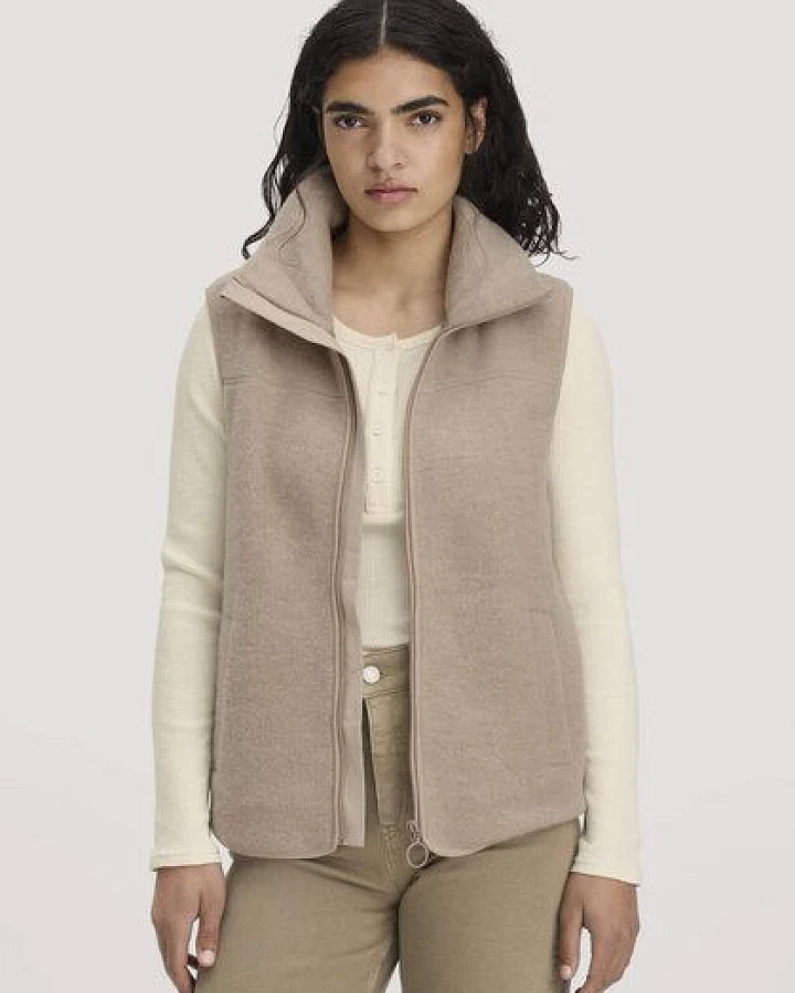 Produktseite: hessnatur Wollfleece Weste Regular aus reiner Merinowolle