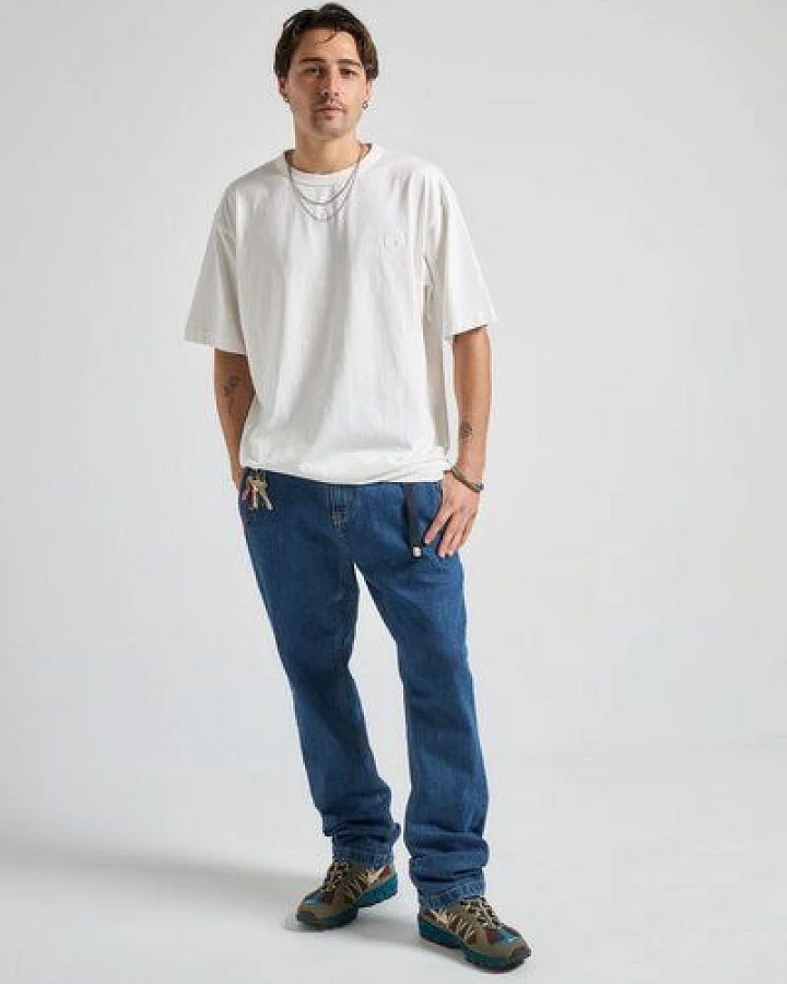 Trendsplant Essential Sunwashed Heavyweight Oversized T-Shirt Foam White
