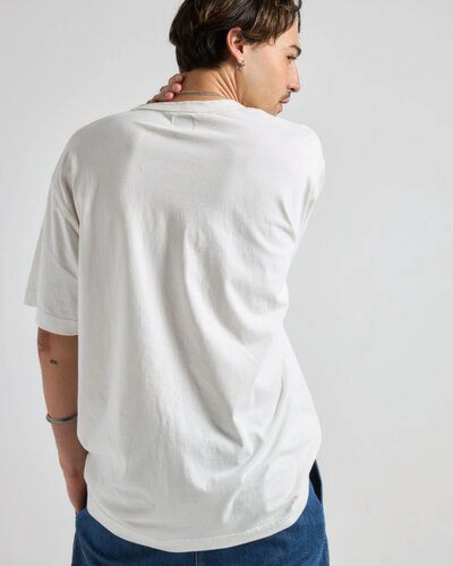Trendsplant Essential Sunwashed Heavyweight Oversized T-Shirt Foam White – Ansicht 4