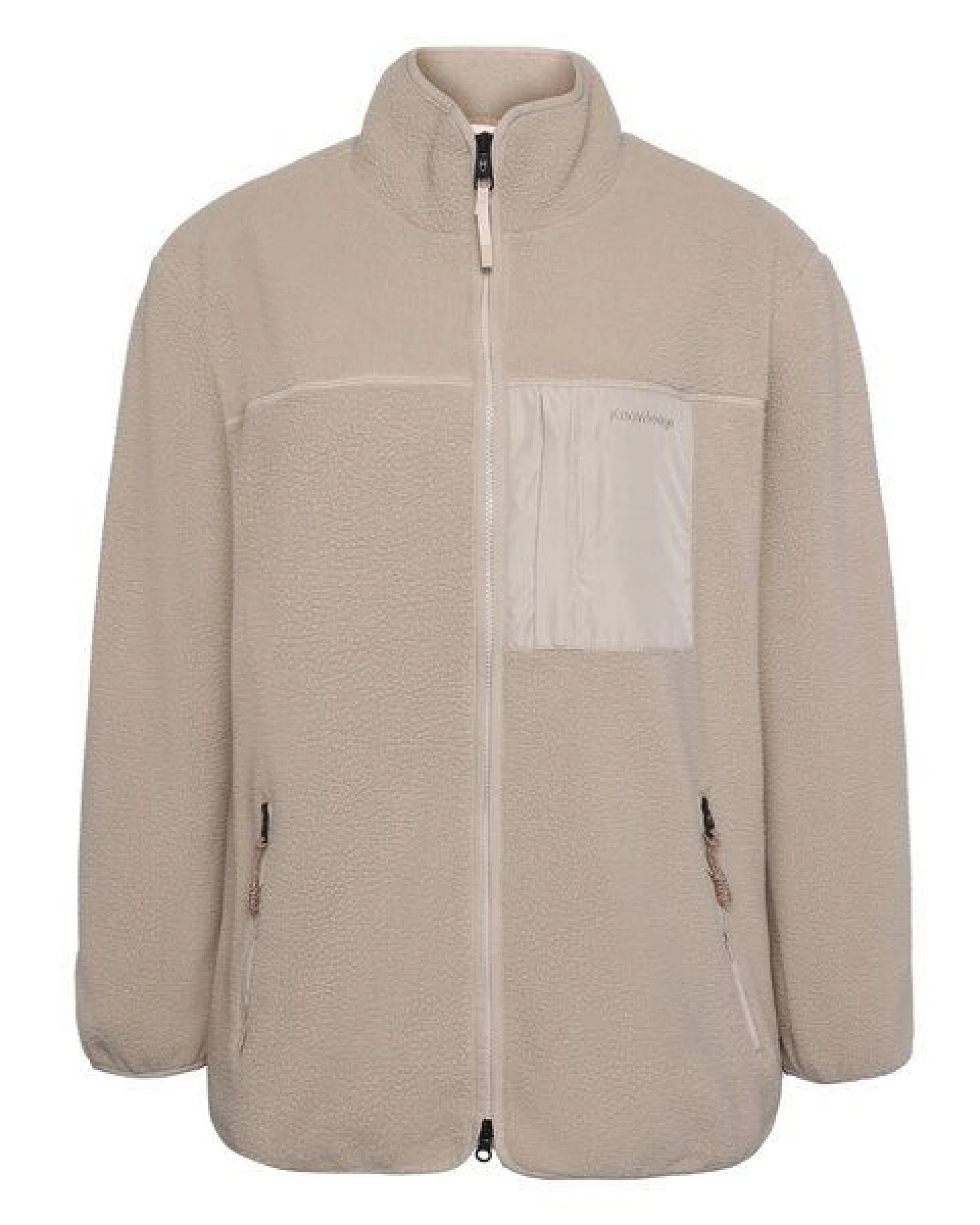 KnowledgeCotton Apparel Lockere Fleecejacke mit Reißverschluss - recycelt - GRS/Vegan – Ansicht 4