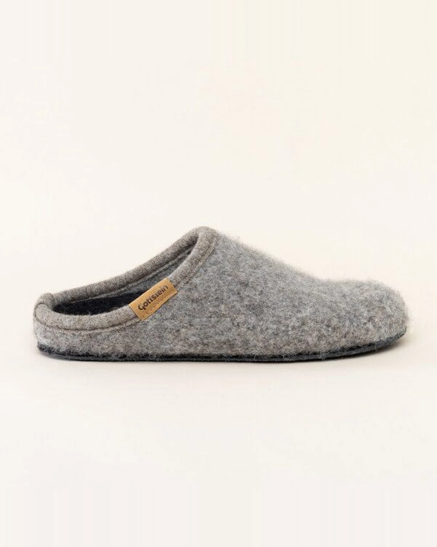 Gottstein Filz-Hausschuh ALP-COMFORT NATUR - Damen & Herren Pantoffel aus seltenen Schurwollen mit Komfort-Einlagesohle – Ansicht 4