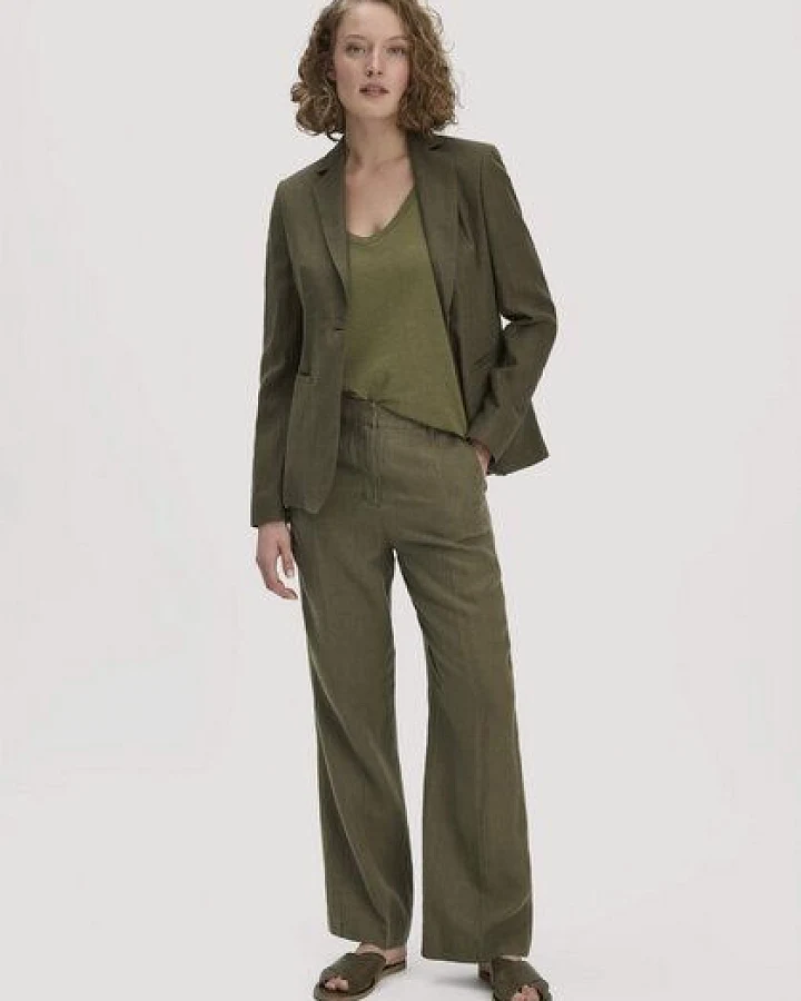 hessnatur Hose Straight Leg aus reinem Leinen