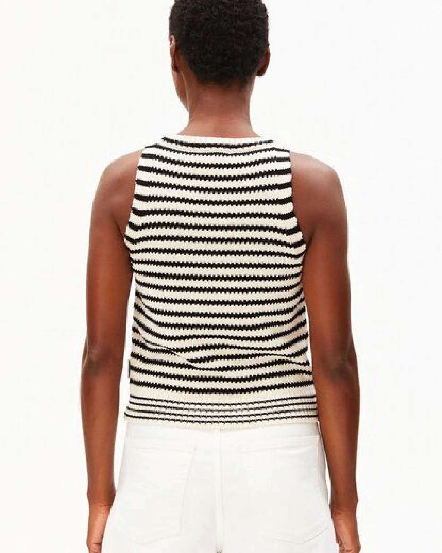 ARMEDANGELS STRIPE Damen Stricktop aus 100% Bio-Baumwolle – Ansicht 2