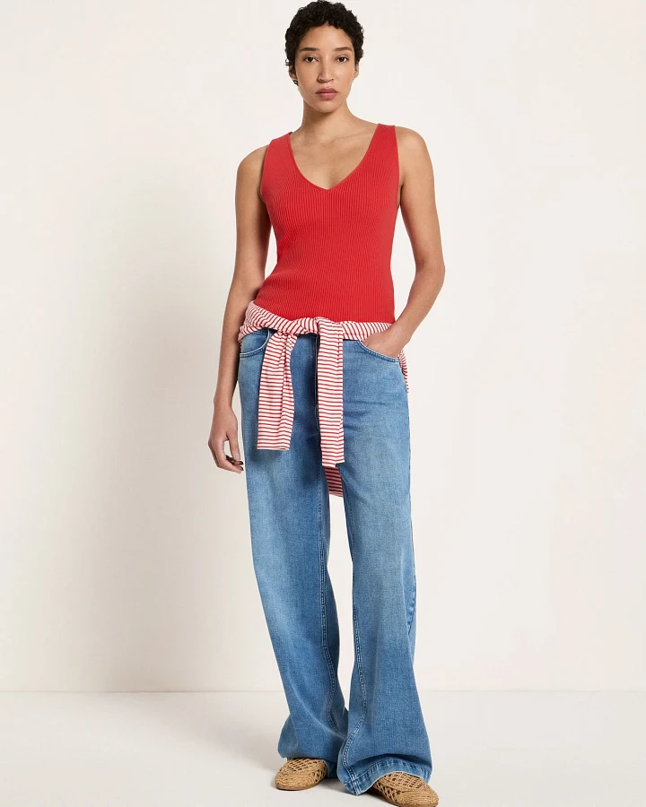 Rippenstrick Top (GOTS)