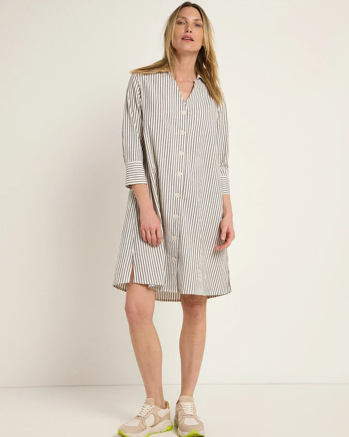 Streifen Hemdblusenkleid (OCS)