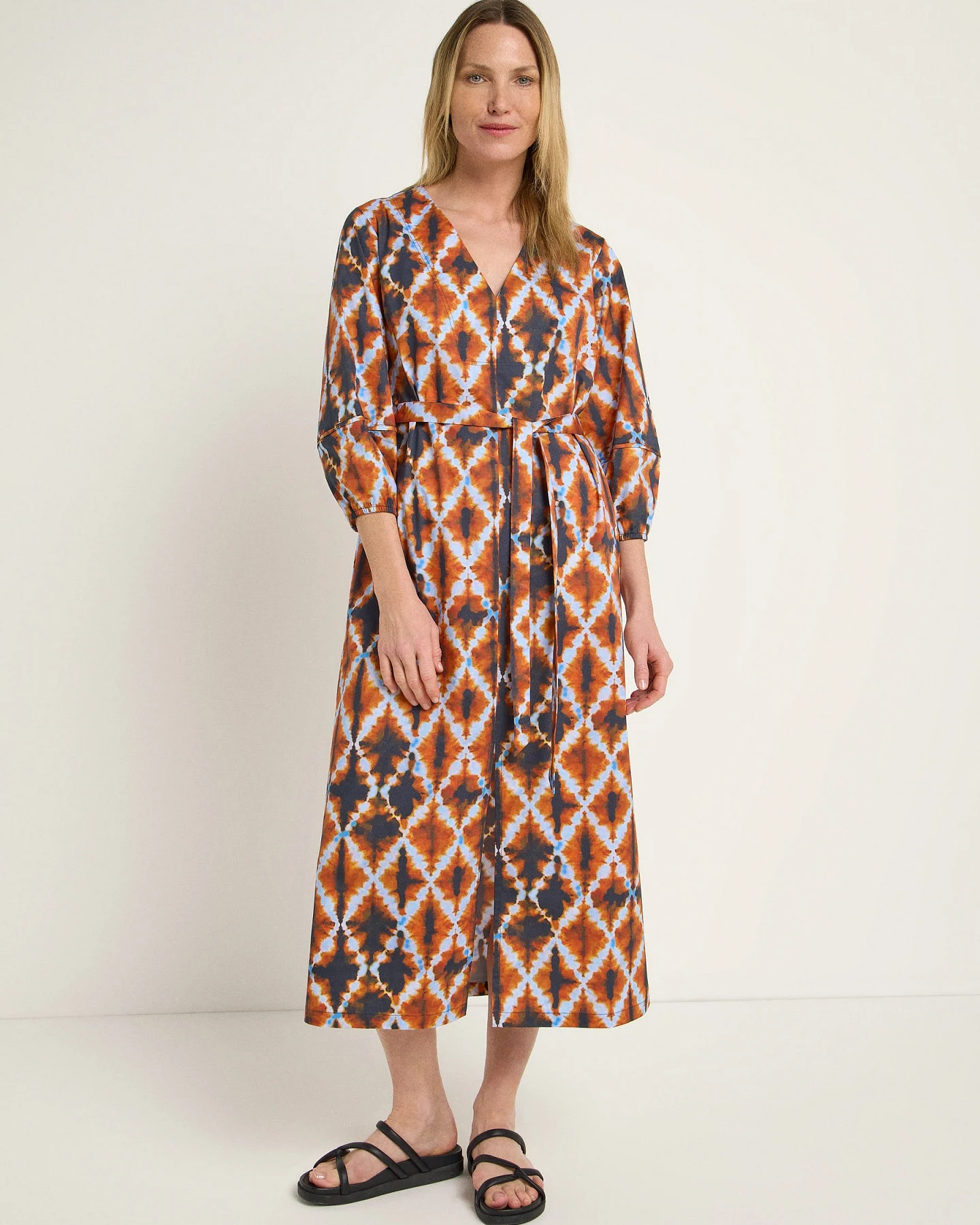 Midikleid mit Schlitz (GOTS) – Ansicht 2