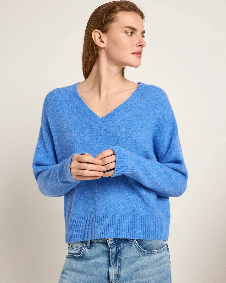 Pullover mit V-Ausschnitt