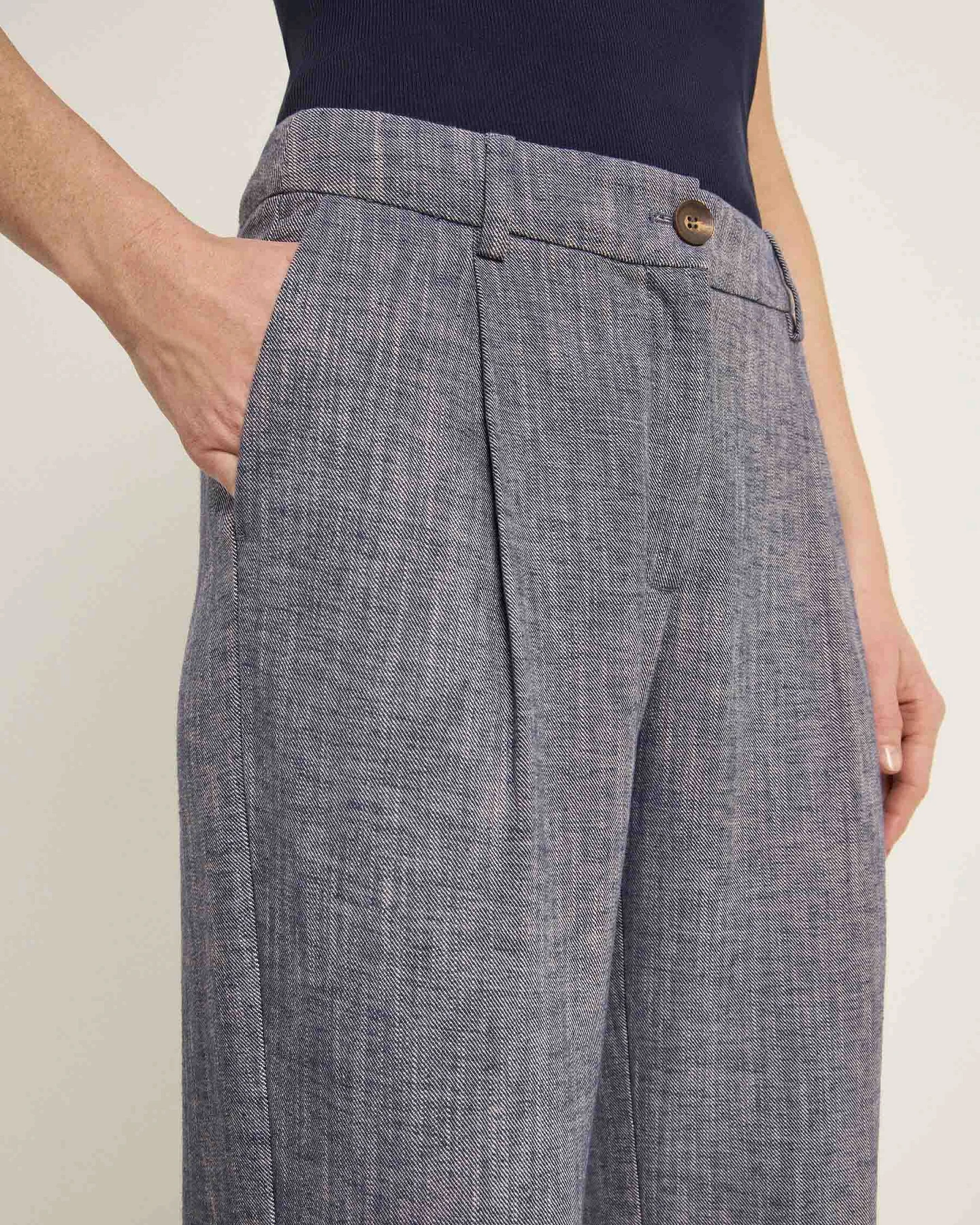 Hose mit Bundfalte (GOTS) – Ansicht 3
