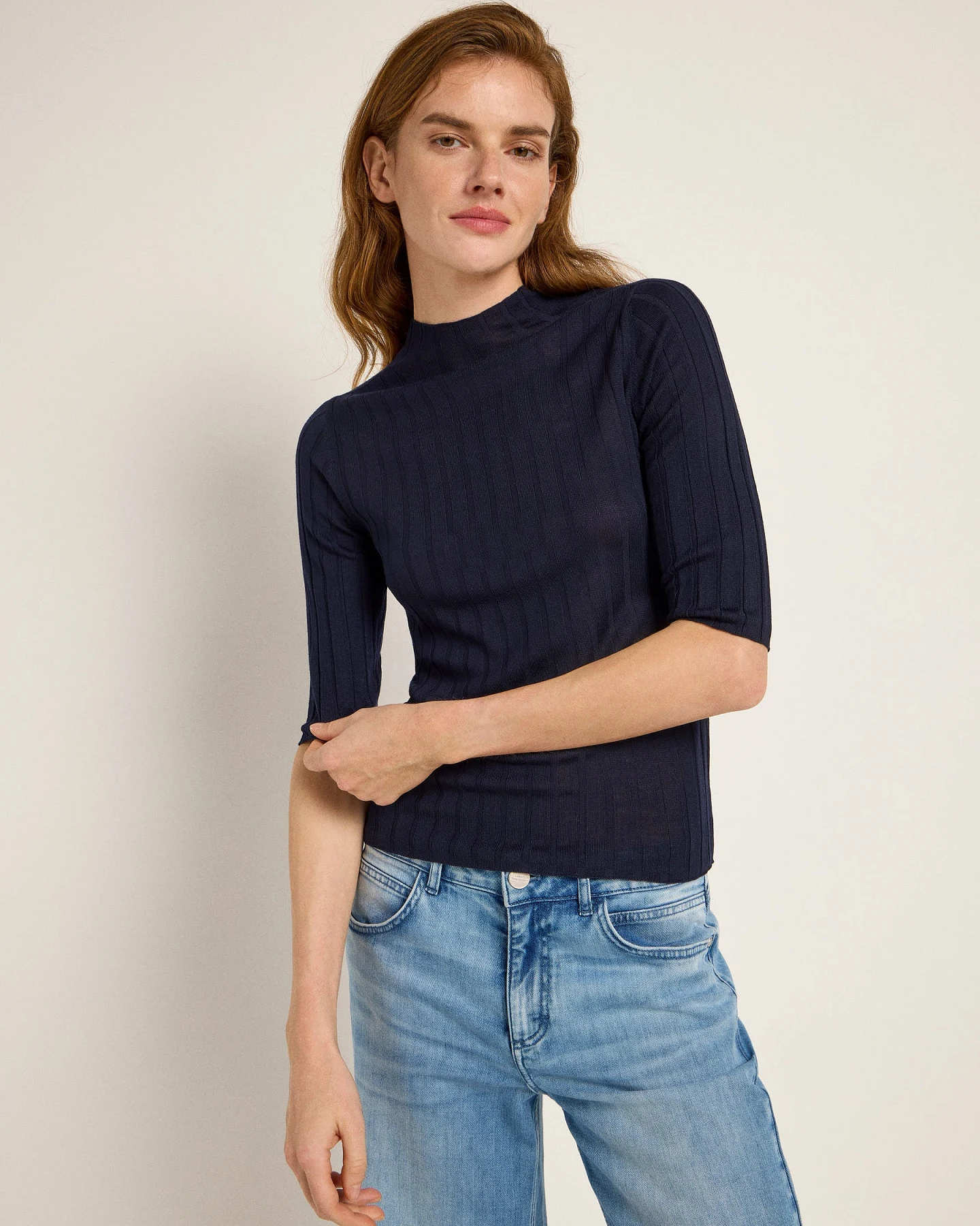 Rippenpullover Halbarm (GOTS) – Ansicht 2