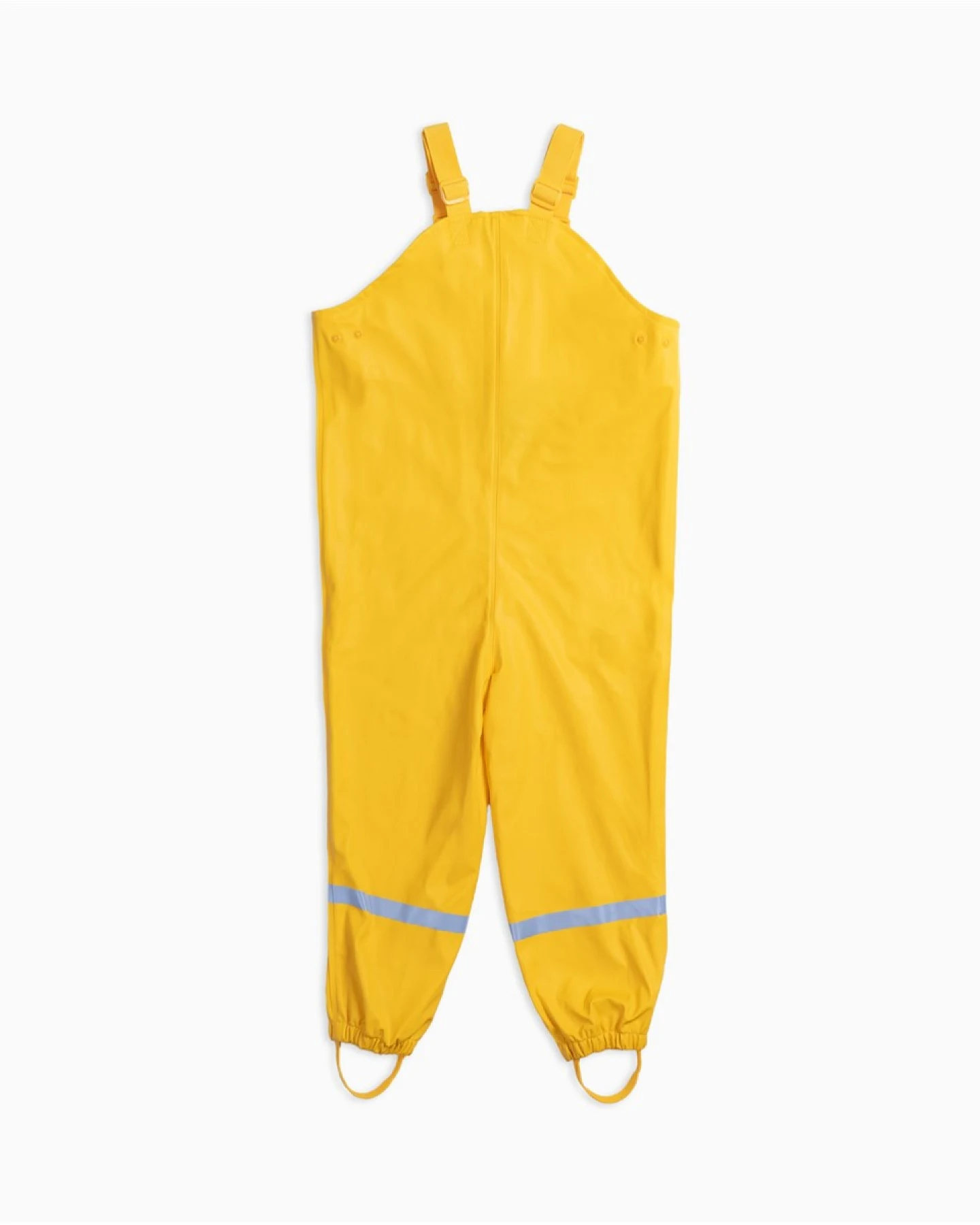 BMS Kinder Buddelhose Regenhose mit Latz Räuberwald SoftSkin gelb Gr.122 – Ansicht 2