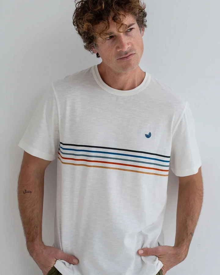 TWOTHIRDS Herren vegan T-Shirt Hauula Off White
