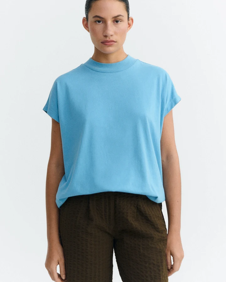 Thinking MU Damen vegan T-Shirt Volta Hellblau