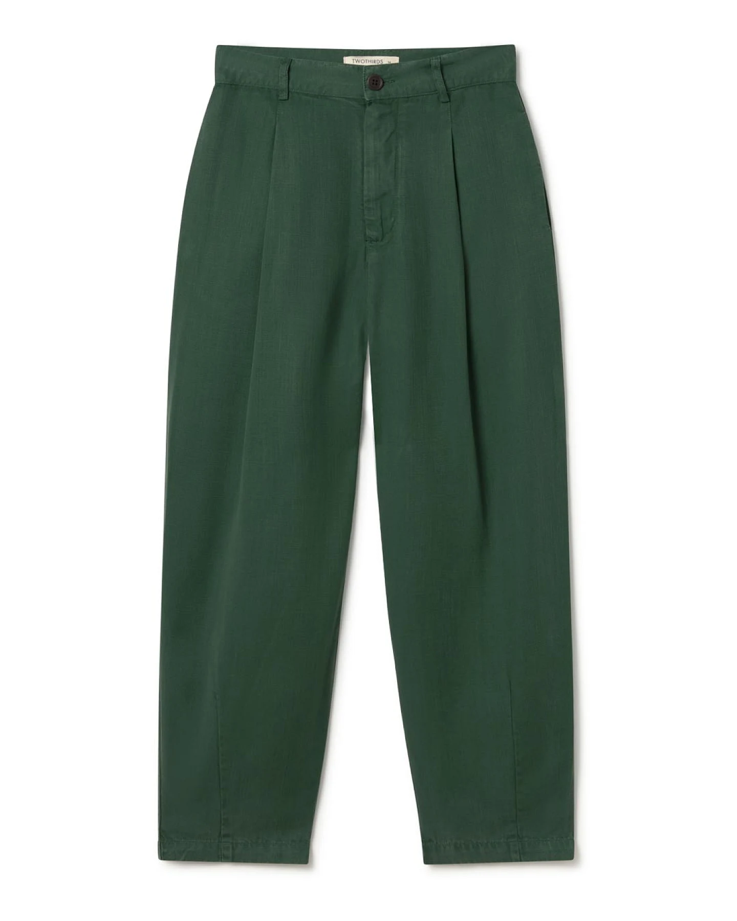 TWOTHIRDS Damen vegan Hose Haruku Dunkelgrün – Ansicht 2