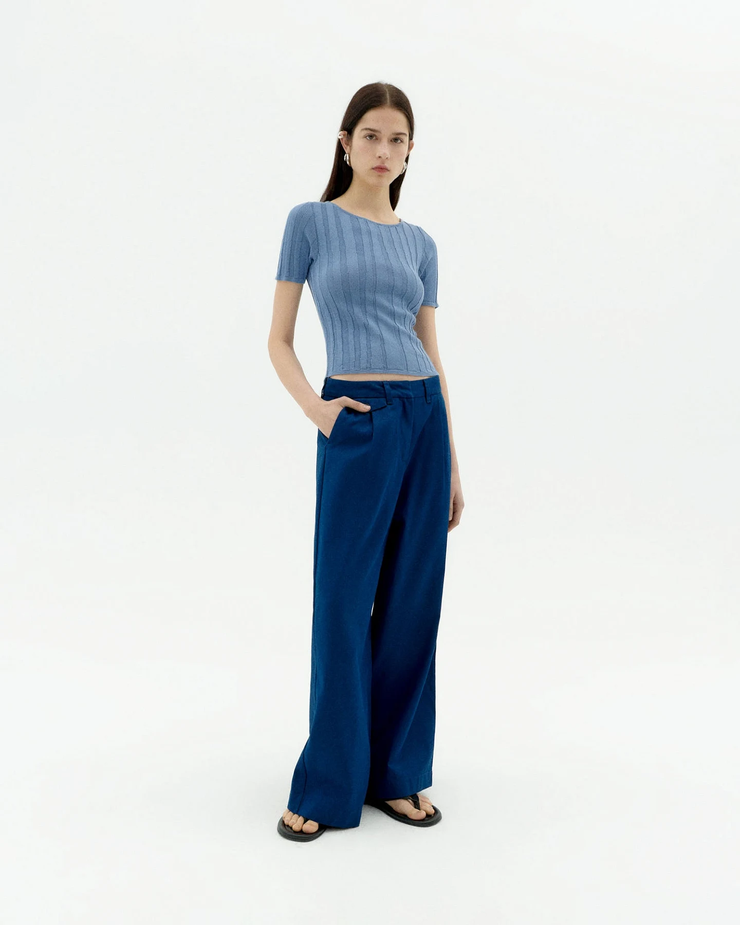 Thinking MU Damen vegan Hose Pat Blue – Ansicht 2