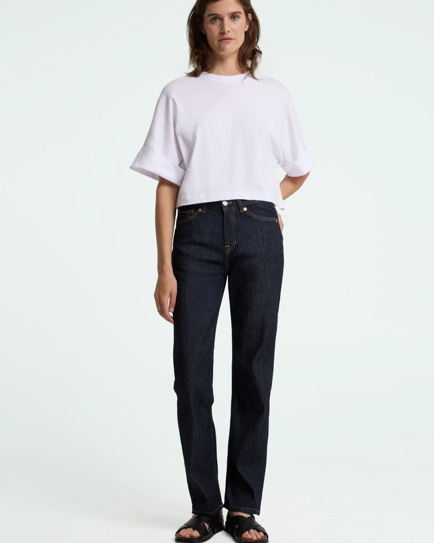 Kings of Indigo Damen vegan Jeans Inoe Cotton Flex Rinse Blau – Ansicht 2