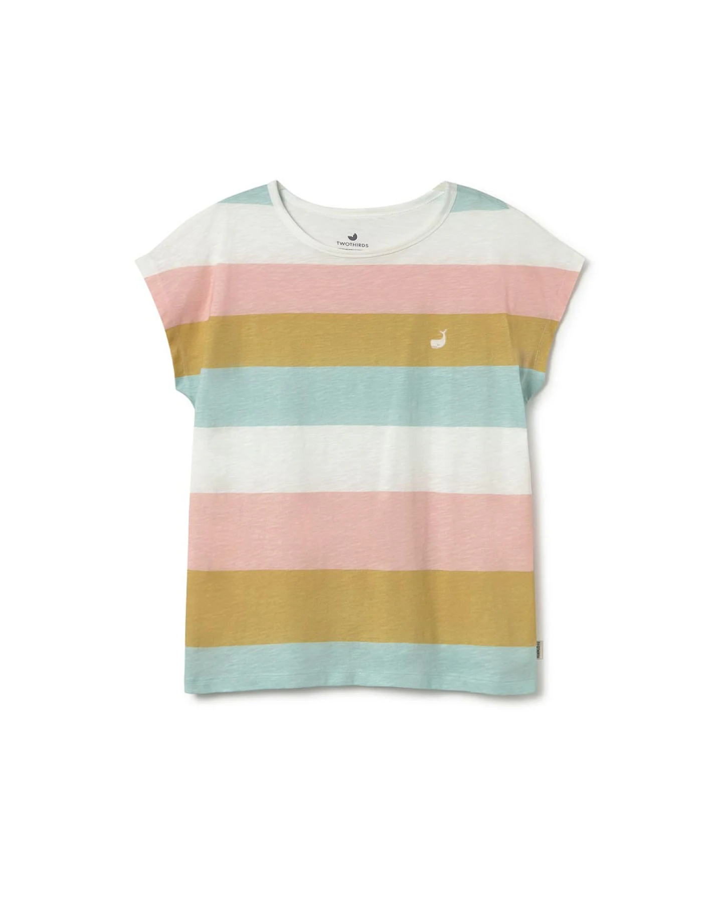 TWOTHIRDS Damen vegan T-Shirt Saladeta Mixed Stripes – Ansicht 2
