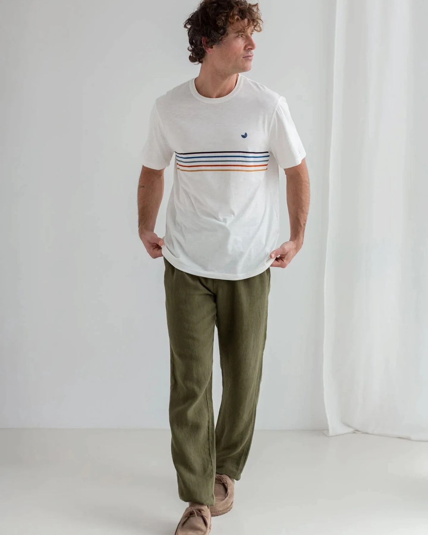 TWOTHIRDS Herren vegan T-Shirt Hauula Off White – Ansicht 2
