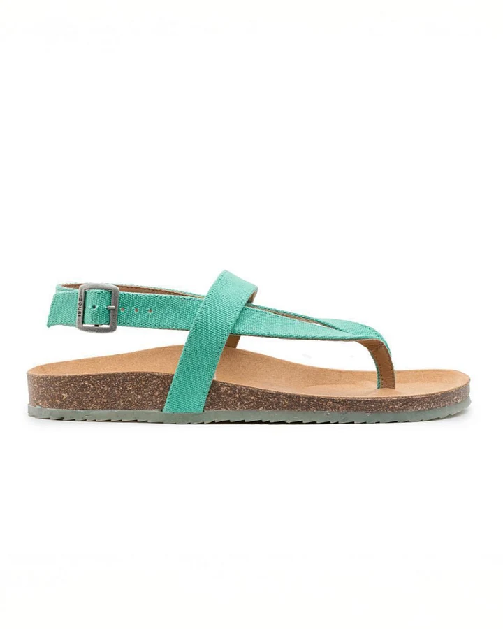 Zouri Damen vegan Sandalen Insel See Grün