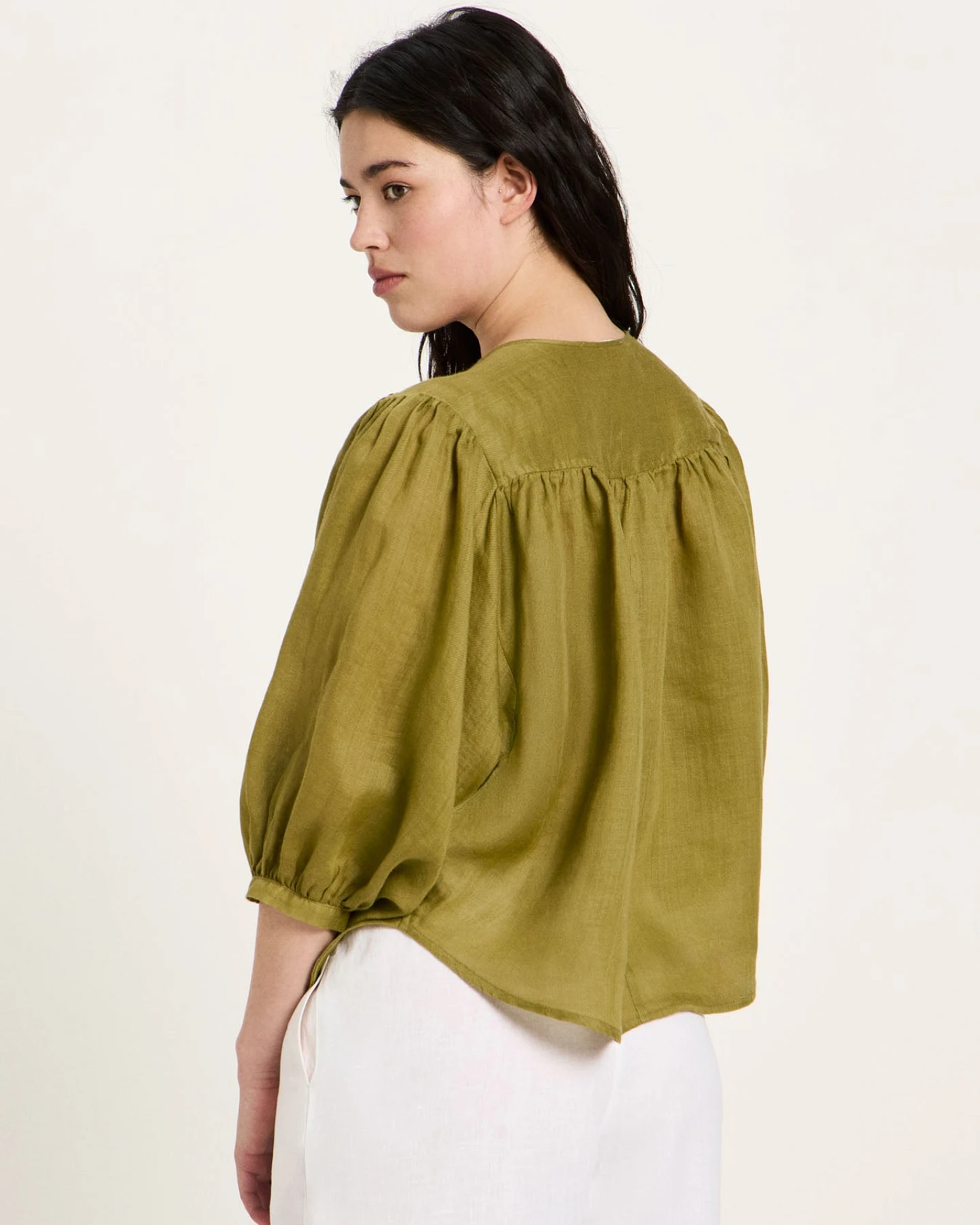 Bluse mit Kräuseln – Ansicht 5