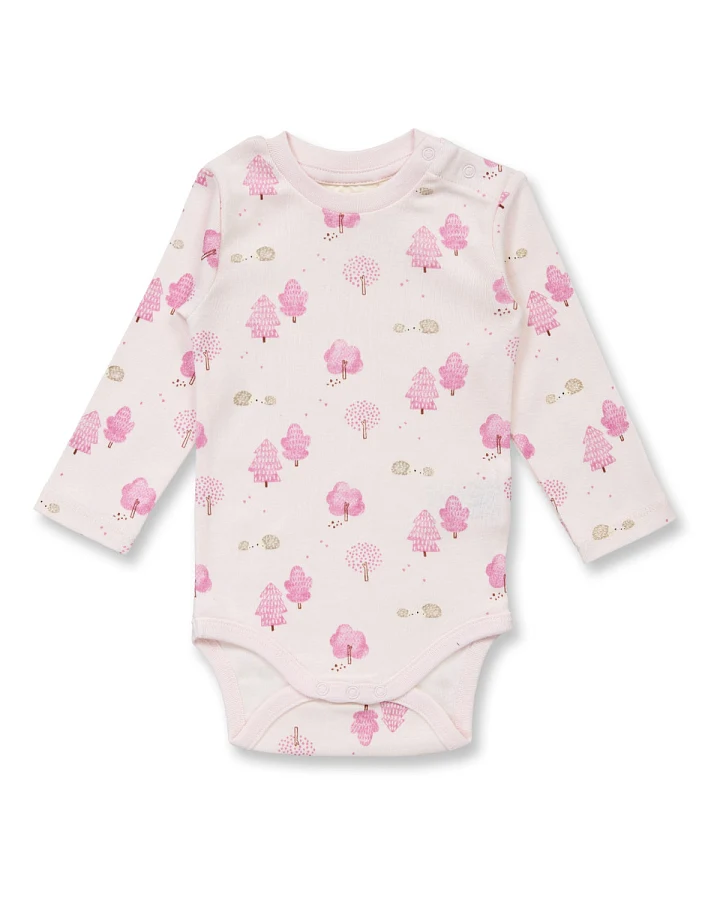 Sense Organics - Langarmbody "Wald" rosa