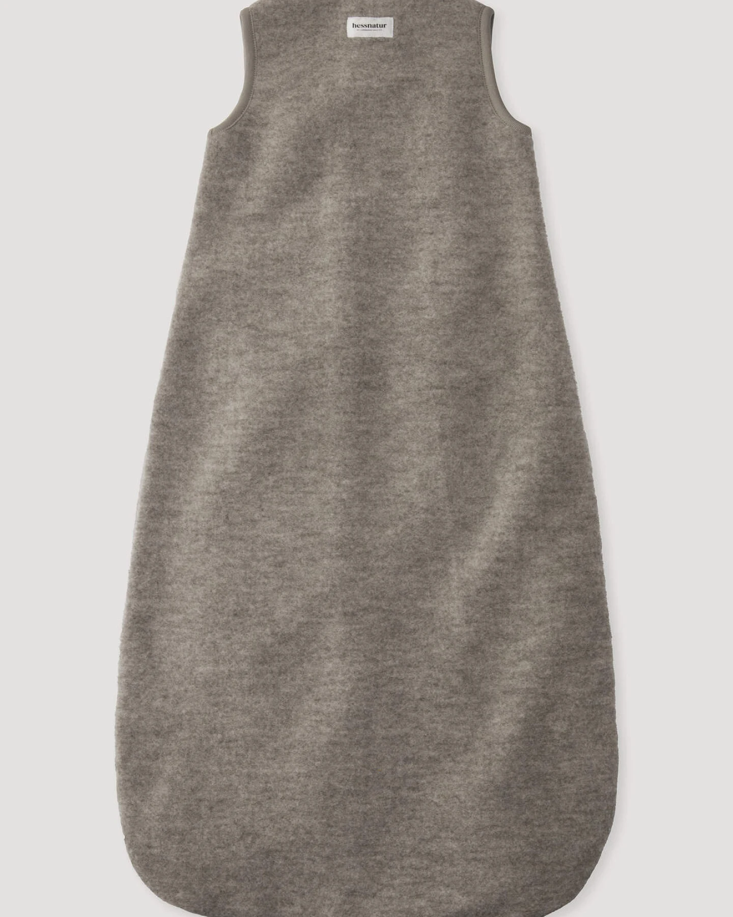 hessnatur Baby Wollfleece Schlafsack aus Schurwolle - grau - Größe 70cm – Ansicht 2