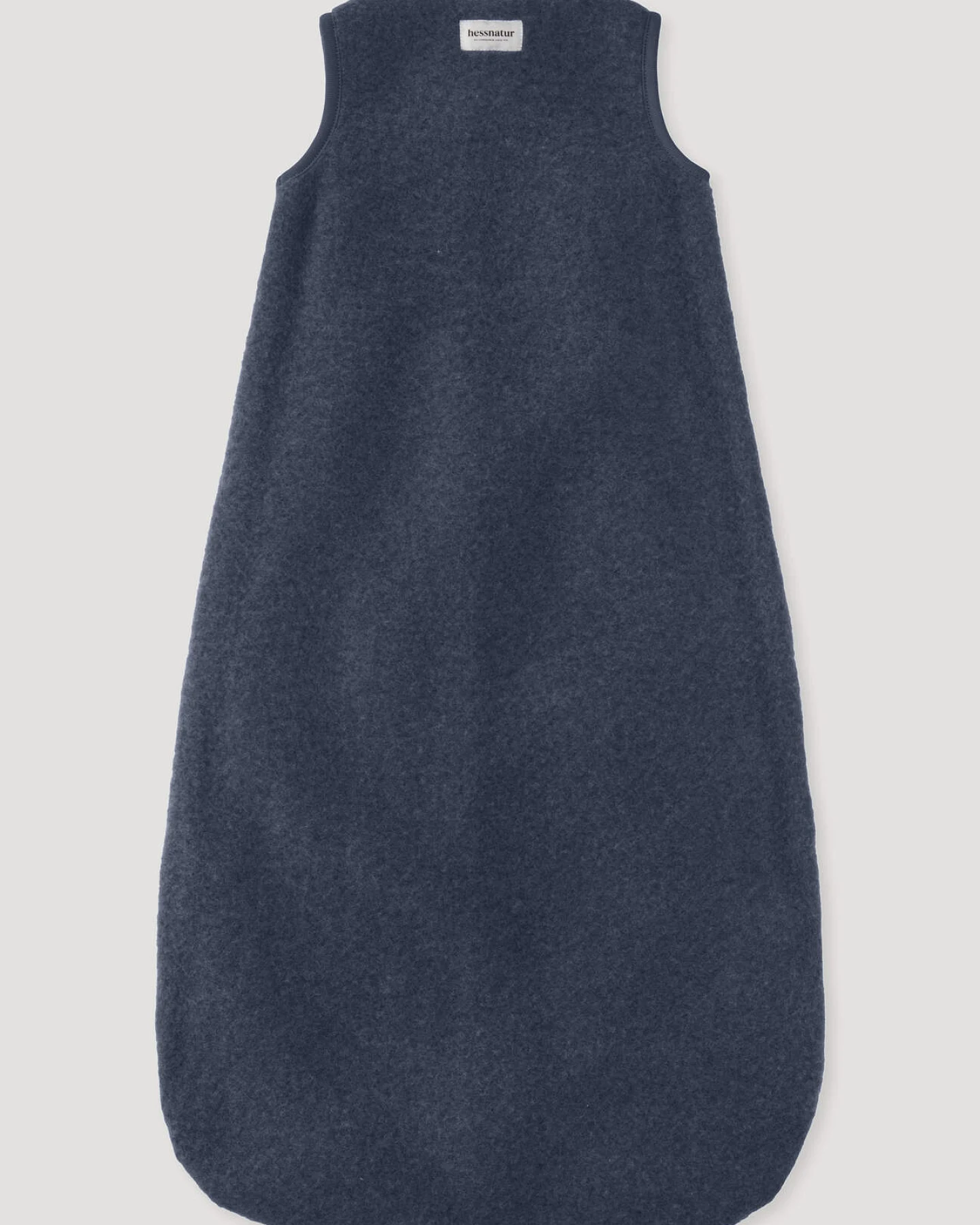 hessnatur Baby Wollfleece Schlafsack aus Schurwolle - blau - Größe 90cm – Ansicht 2